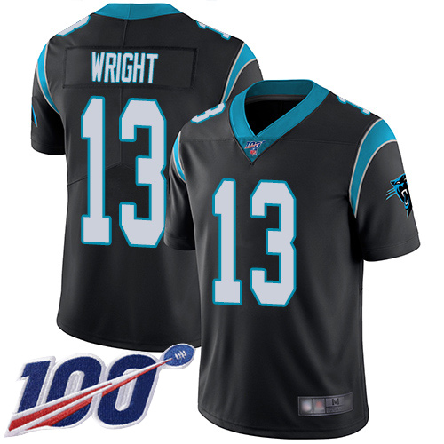 Carolina Panthers Limited Black Men Jarius Wright Home Jersey NFL Football #13 100th Season Vapor Untouchable->women nfl jersey->Women Jersey